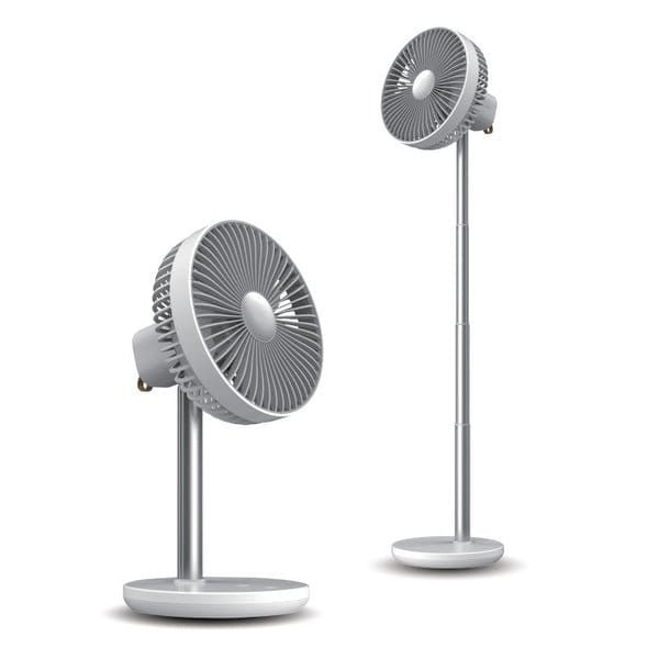 jisulife fa13p oscillating extendable desk fan white.jpg