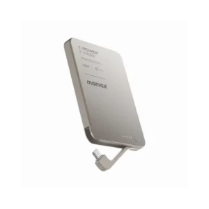 momax 1 power f.pass⁺ 5000mah magnetic battery pack with built in cable4.webp