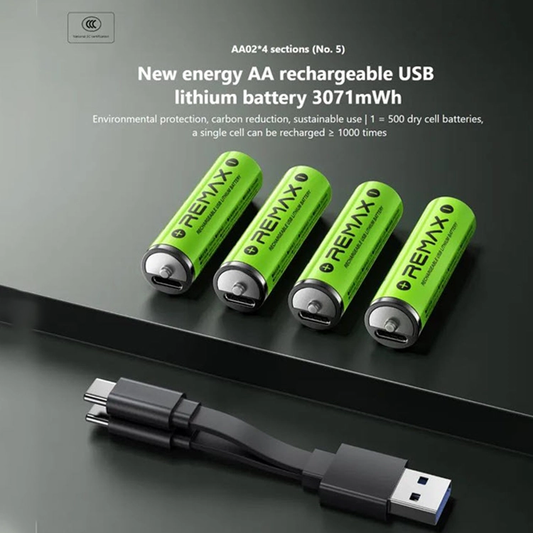 remax aa rechargeable usb lithium battery 8142.webp remax aa rechargeable usb lithium battery 8142.webp
