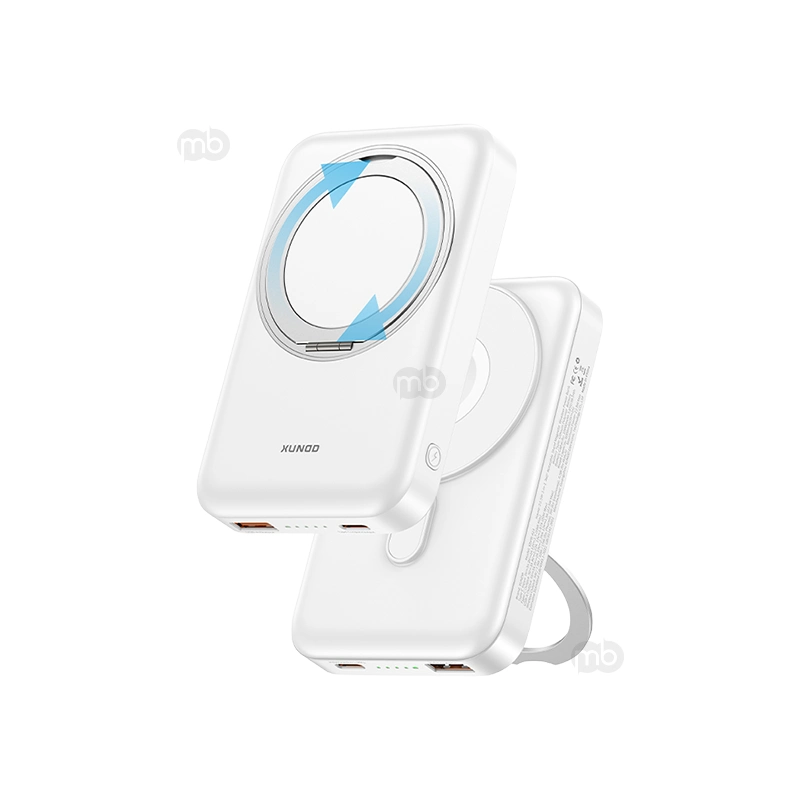 xundd xdpb 023 22.5w 3in1 portable stand magnetic wireless power bank white.webp xundd xdpb 023 22.5w 3in1 portable stand magnetic wireless power bank white.webp