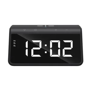 havit w320 15w black wireless charger with alarm 11714280567.webp