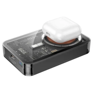hoco q14a ice crystal magnetic power bank 10000mah tws wireless charging.webp
