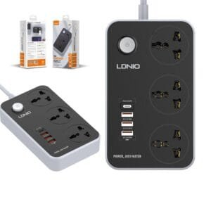 ldnio sc3412 38w pd20w power strip 3 socket outlets and 3 qc 3 0 usb 1.jpg