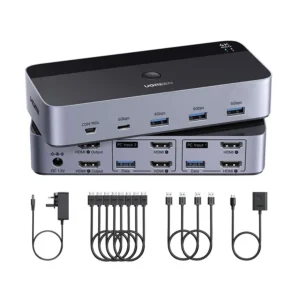 ugreen ak500 55455 hdmi kvm black gray switch 11773647741.webp